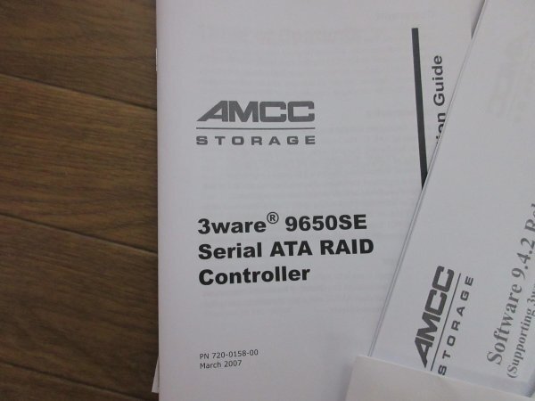 【中古】3ware 9650SE-2LP RAIDカード_画像6