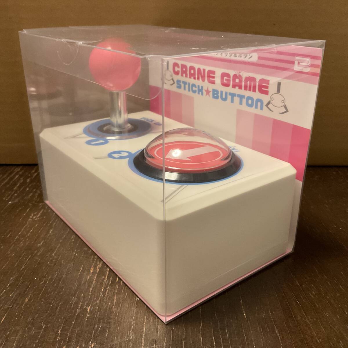 クレーンゲーム スティック&ボタン ピンク Crane Game Stick Button プライズ 新品 未開封 同梱可-4_画像3