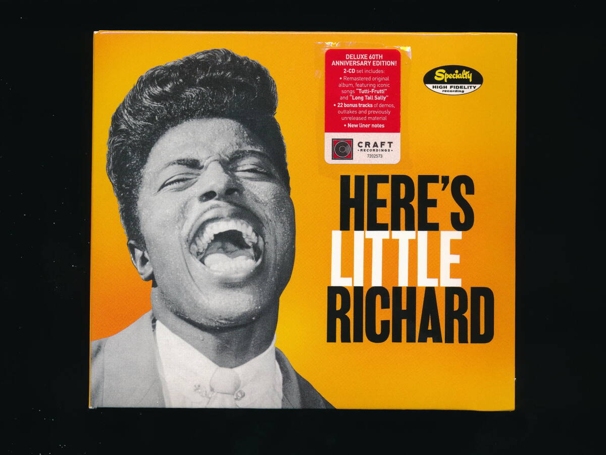 ☆2CD☆LITTLE RICHARD☆HERE'S LITTLE RICHARD: DELUXE 60TH ANNIVERSARY EDDITION☆2017年輸入盤☆SPECIALTY / CRAFT 0888072025738☆の画像1