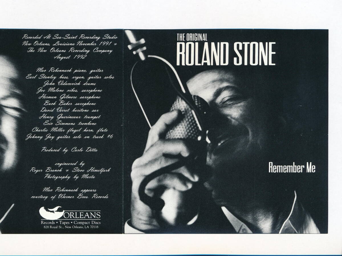 ☆THE ORIGINAL ROLAND STONE☆REMEMBER ME☆1993年帯付日本流通仕様☆VIVID VSCD-1202(I) (ORLEANS RECORDS OR1111)☆DR.JOHN☆_画像5