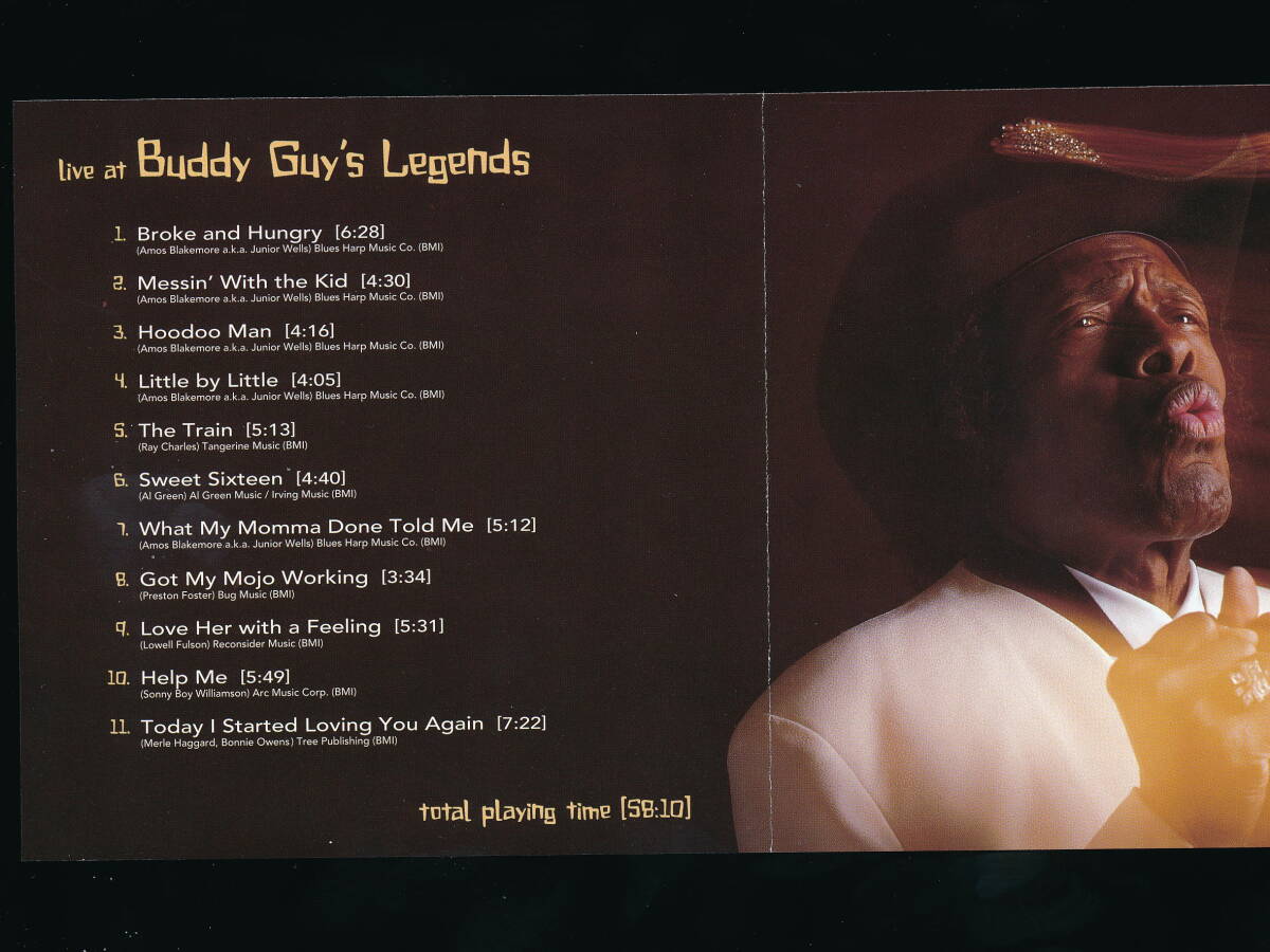 ☆JUNIOR WELLS☆LIVE AT BUDDY GUY'S LEGENDS☆1997年日本流通仕様☆POLYGRAM PHCD-1555 (TELARC CD-83412)☆の画像6