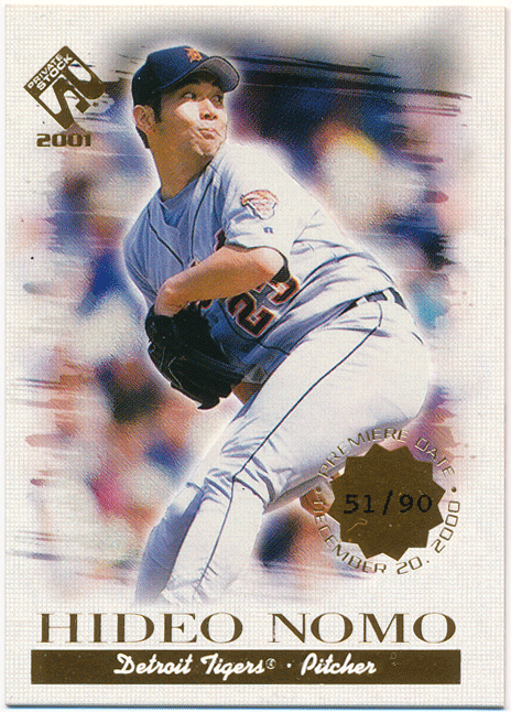 野茂英雄 MLB 2001 Pacific Private Stock Premiere Date Parallel 90枚限定 パラレルカード Hedio Nomoの画像1