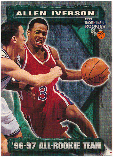 Allen Iverson NBA 1997 Basketball Rookies 96-97 All-Rookie Team アレン・アイバーソン_画像1