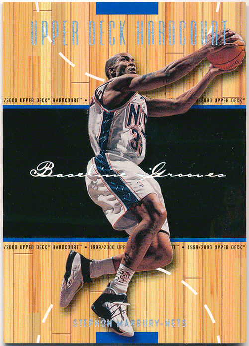 Stephon Marbury NBA 1999-00 Upper Deck UD Hardcourt Baseline Grooves 500枚限定 パラレルカード ステフォン・マーブリー_画像1
