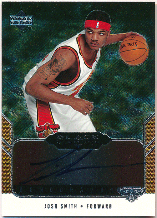 Josh Smith NBA 2004-05 UD Black Diamond RC Rookie Gemography Signature Auto 直筆サイン ルーキーオート ジョッシュ・スミス_画像1