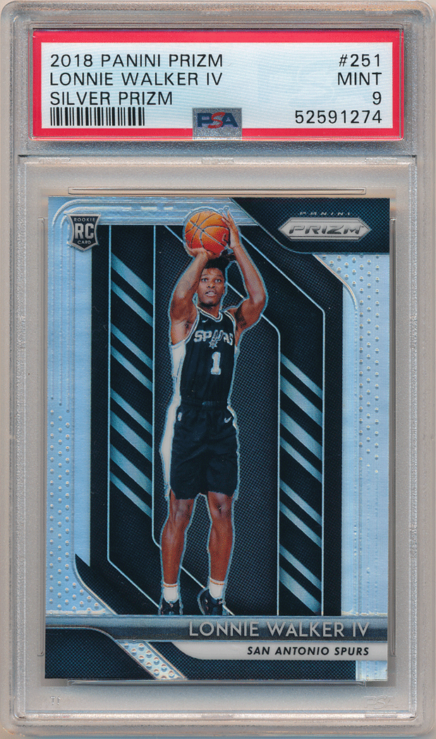 Lonnie Walker IV NBA 2018-19 Panini Prizm RC Rookie Silver Prizm PSA 9 ルーキーシルバープリズム ロニー・ウォーカーの画像1