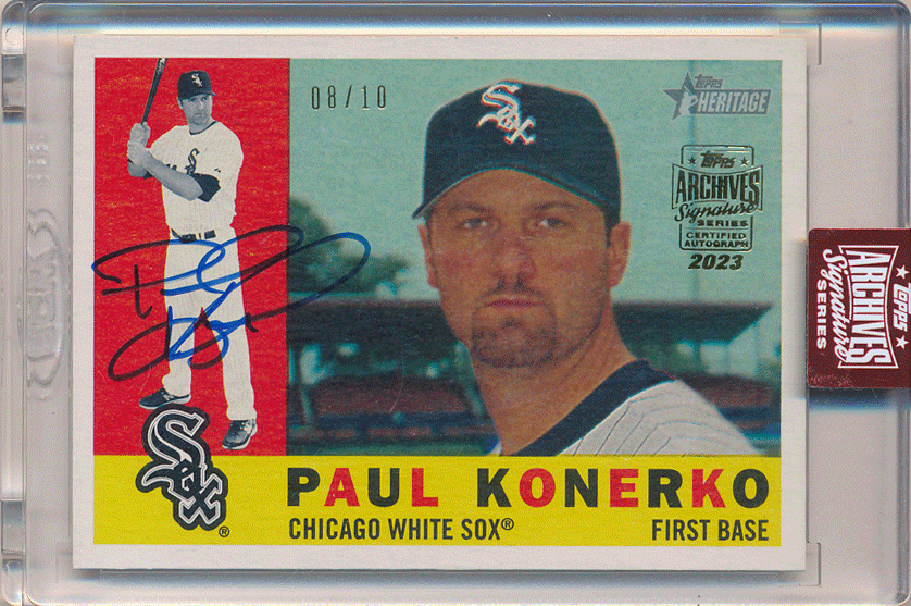 Paul Konerko MLB 2023 Topps Archives Signature Retired Edition Buyback Auto 10枚限定 直筆サイン バイバックオート ポール・コネルコの画像1