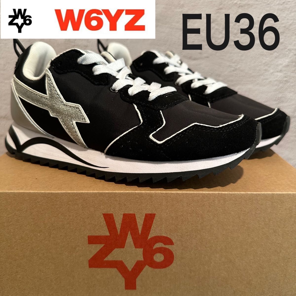 EU36 【他サイズ有り】W6YZ ウィズ　JET-W ブラック　スニーカー
