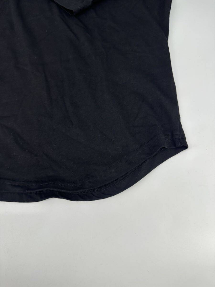 希少/美品/palm angels/ネック バック ロゴ Tシャツ/XL /黒/パームエンジェルス BACK NECK LOGO TEE ストリート インナー カットソーの画像2