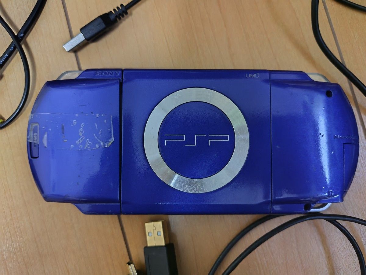 SONY PSP-1000  プレイステーションポータブル  ブルー バッテリー3600mAh メモリー2GB