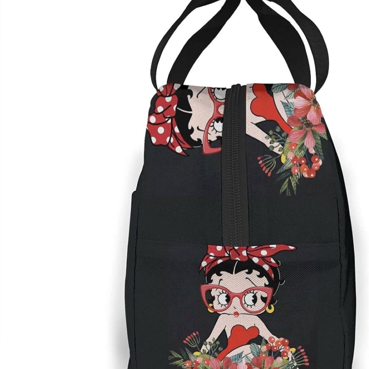 新品　ベティちゃん　betty boop ラウンドバック　ランチバック　エコバッグ　保冷　可愛い　手提げ