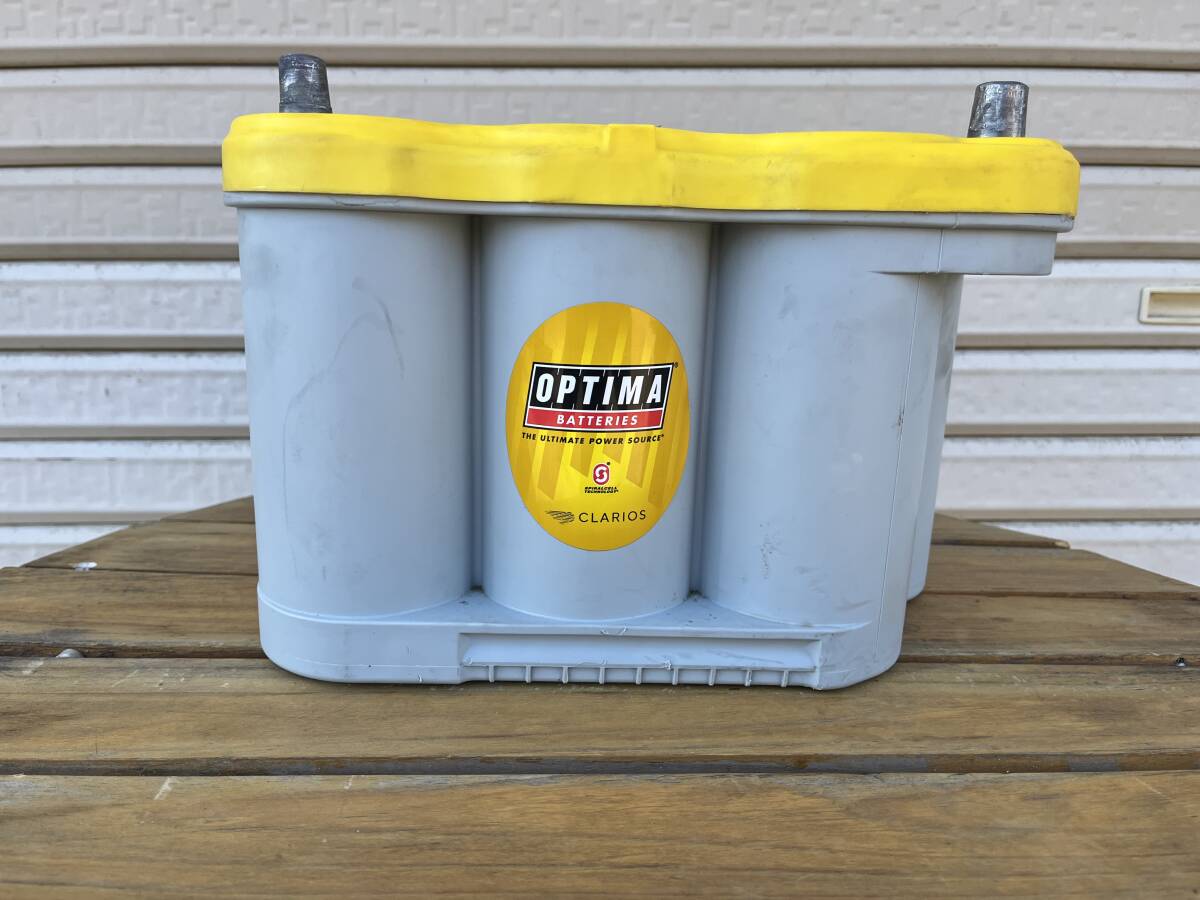  Optima battery yellow OPTIMA D1200S / YT R5.0L / domestic production car D31L / T-110 interchangeable (L type,D)[ junk treatment ]