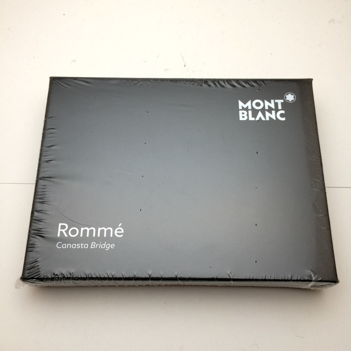 【非売品 稀少品】■モンブラン トランプ Montblanc Romme Canasta Bridge Playing Card 新品 シュリンク未開封 ノベルティ NOS■_画像1