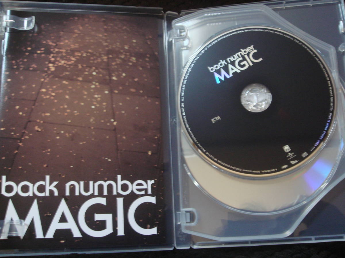 ヤフオク Back Number Magic 初回限定盤a Live Dvd Cd