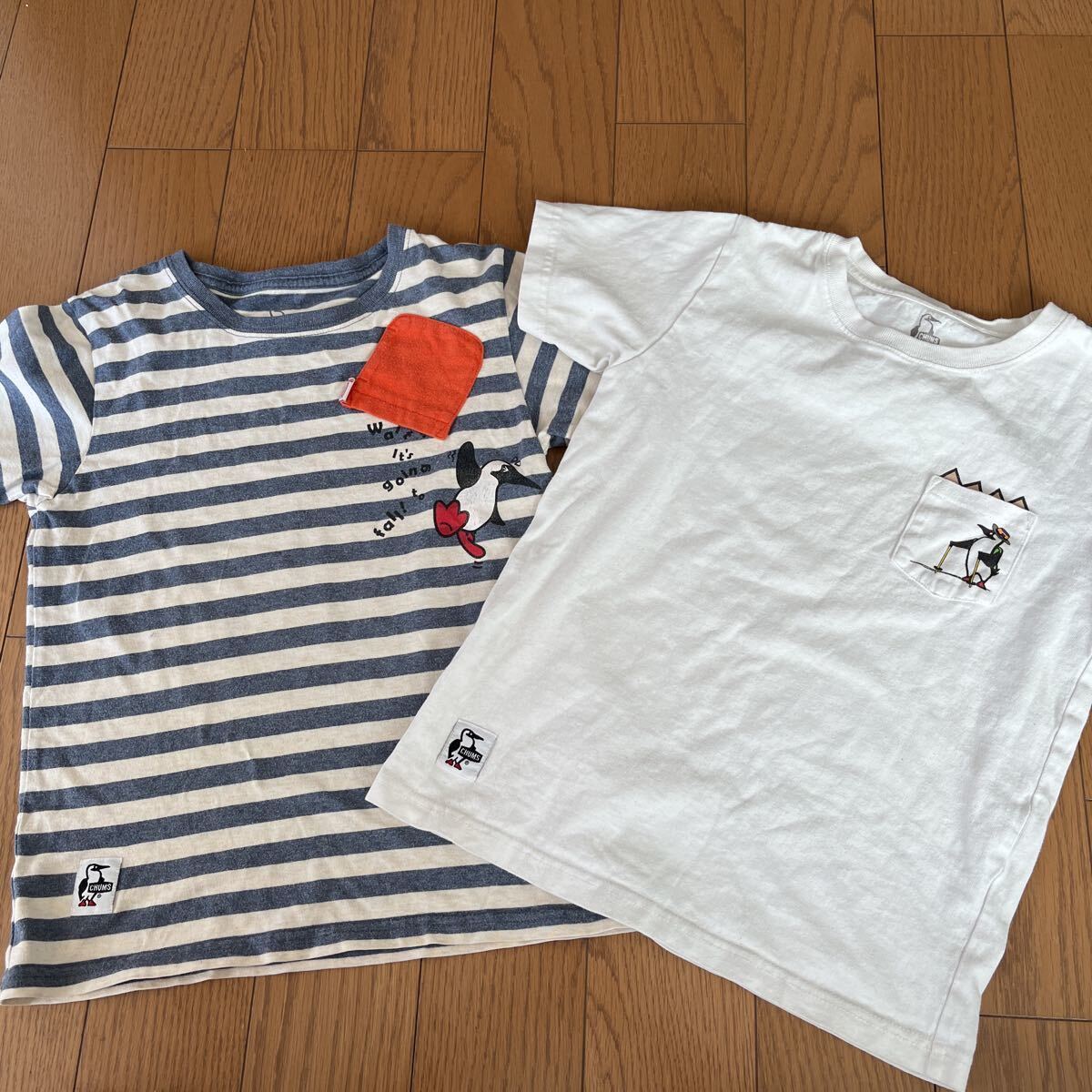 CHUMS チャムス キッズXL半袖Tシャツ 130.140 ２枚セット アウトドアの画像1