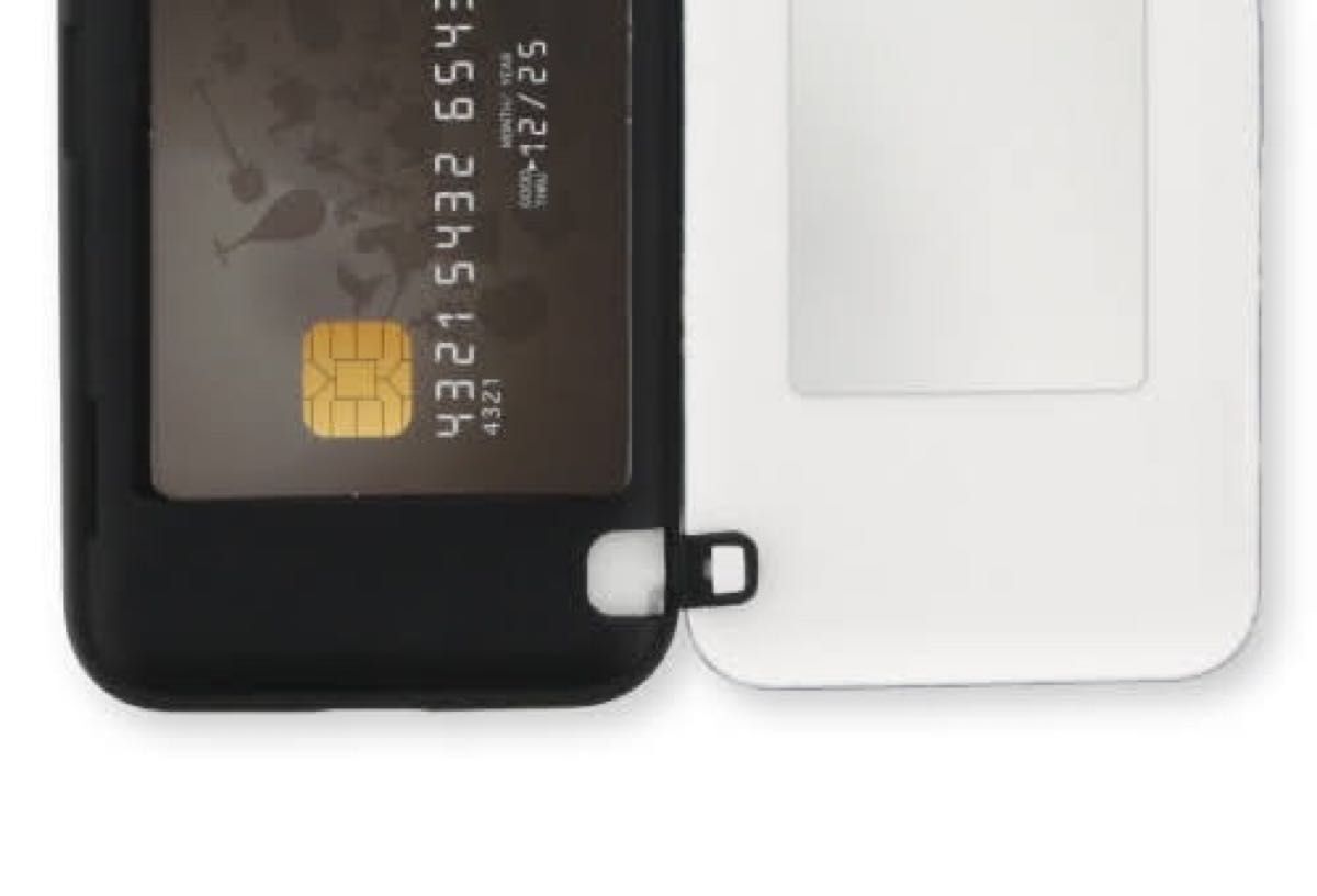 iPhone XS X ハイブリッドケース ミラー付カード収納 f フラミンゴA アイフォーン xs カードケース付 鏡付 _画像9