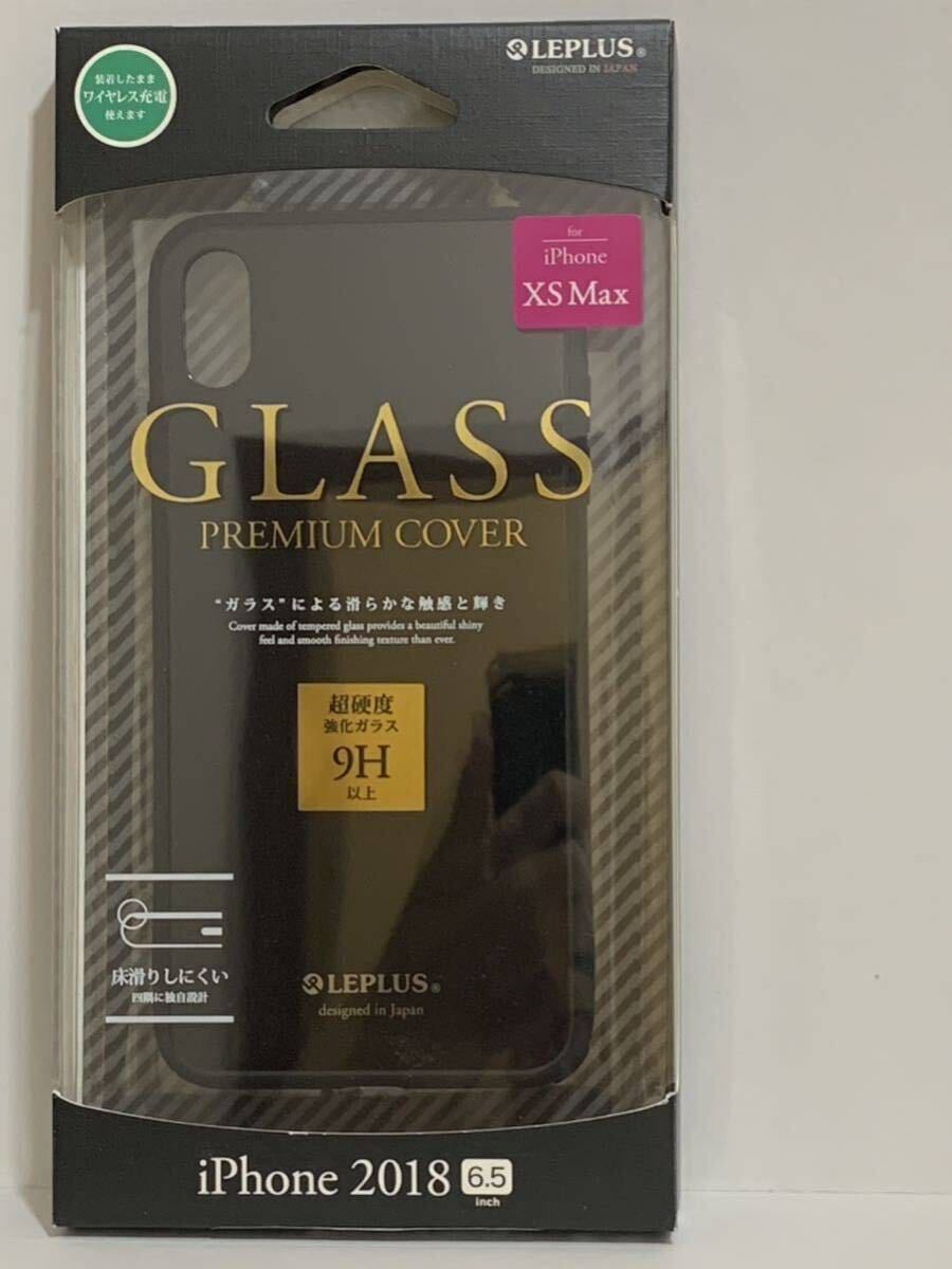 iPhone XS Max用 背面ガラスシェルケース f SHELL GLASS ブラック LP-IPLGSBK MSソリューションズ ルプラス _画像2