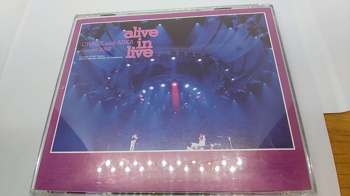 DVD CHAGE & ASKA alive in live concert2007 中古品　ケースに割れあり_画像3