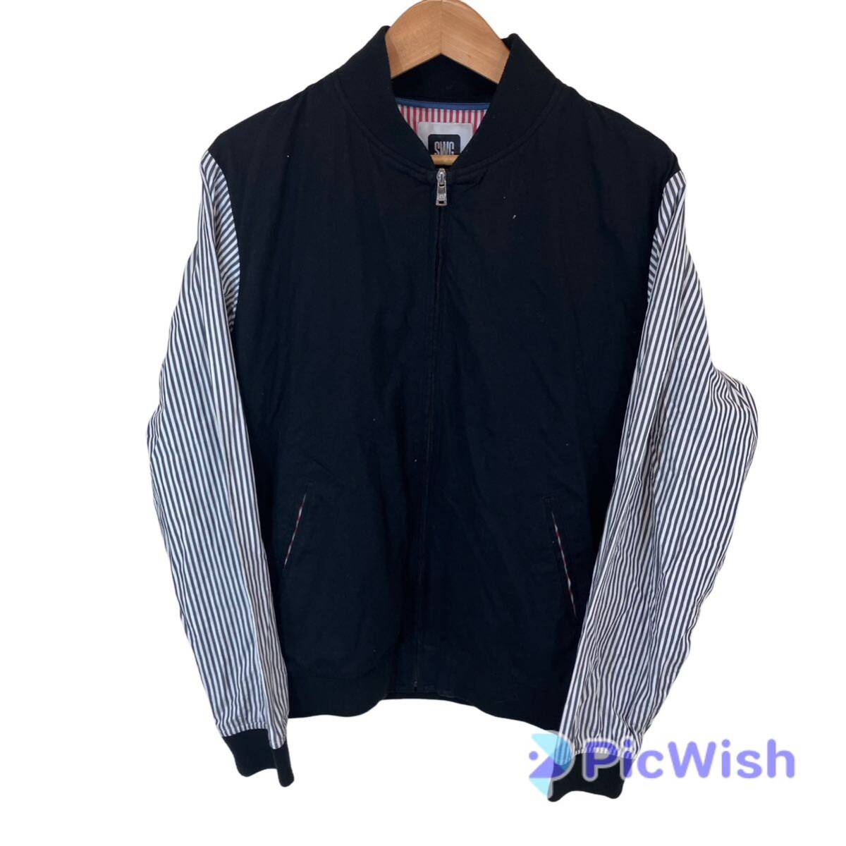 SWAGGER スワッガー SWG men's ボーダー ストライプ 切り替え SWAGGER スワッガー SWG men's ボーダー ストライプ 切り替え