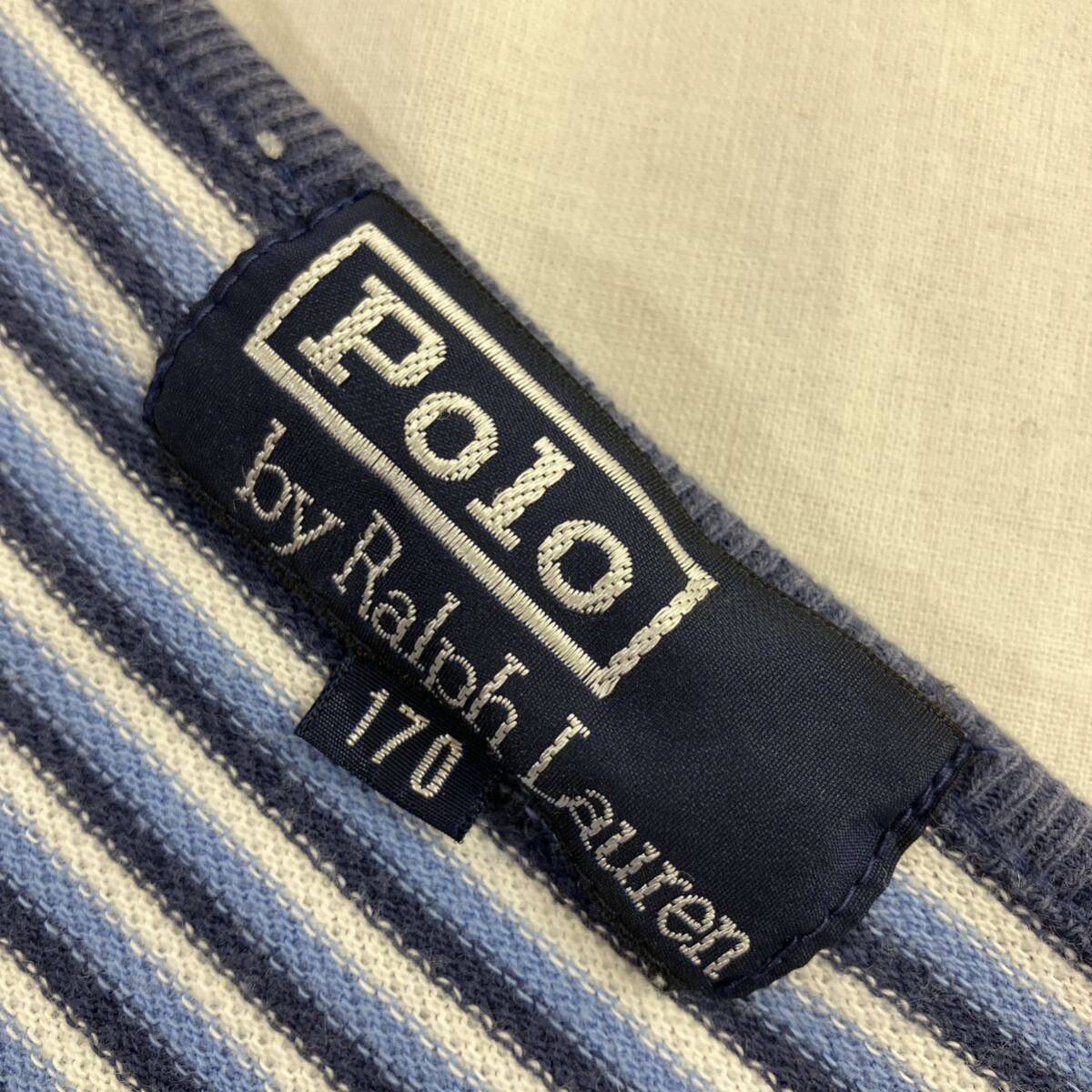 90s 90年代　polo ralph lauren/polo sports ラルフローレン　ポロスポーツ　鹿の子　ヘンリーネック　ボーダー　tシャツ　ヴィンテージ