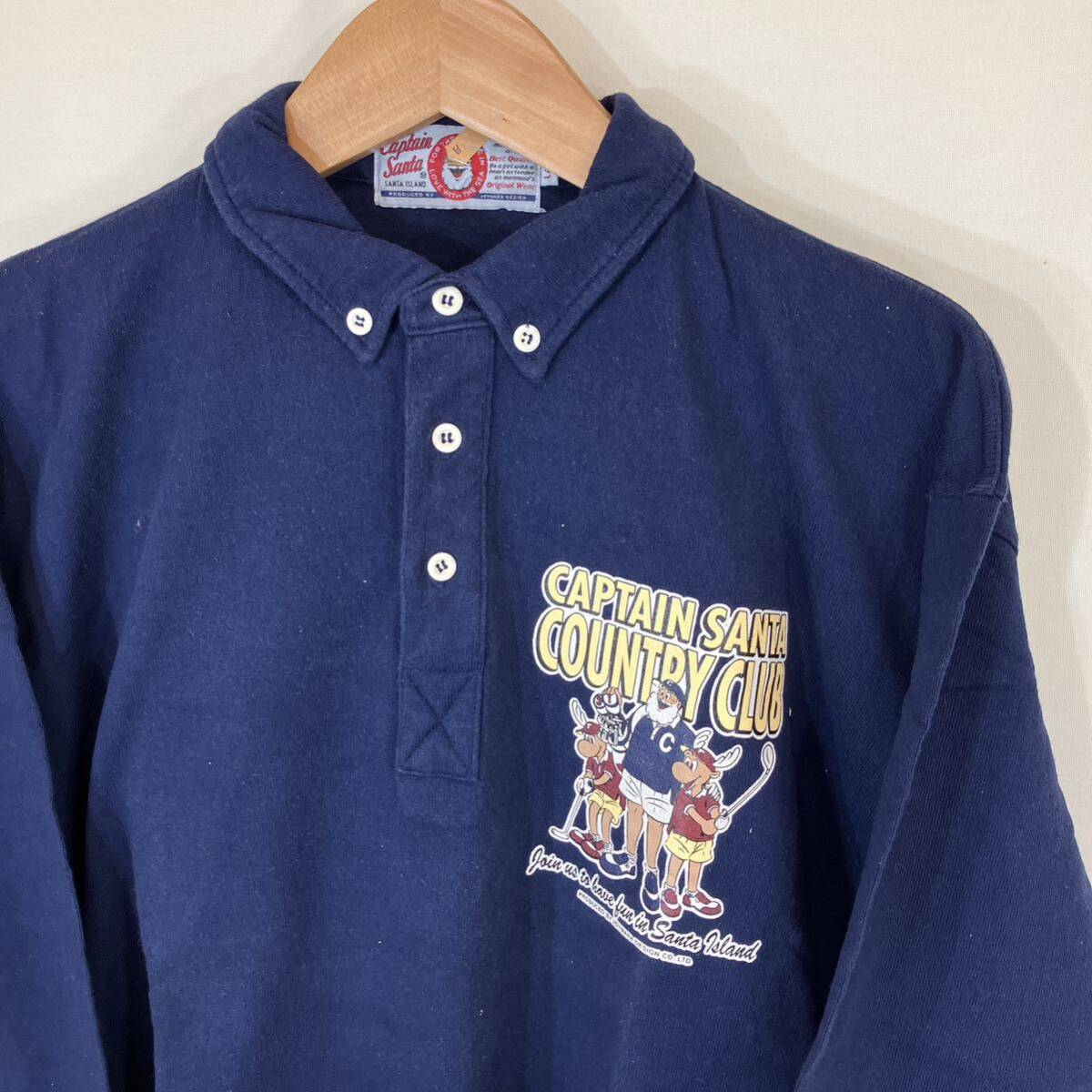 90s 90年代　CAPTAIN SANTA JOYMARK DESIGN キャプテンサンタ　ジョイマークデザイン　men's メンズ　GOLF シャツ　ヴィンテージ size:L