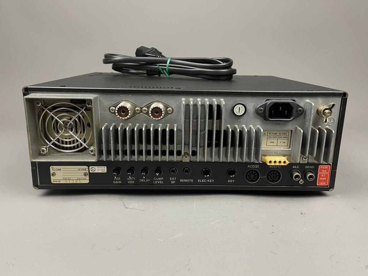 J) ICOM アイコム IC-736 HF/50MHz TRANSCEIVER アマチュア無線機 通電確認済み の画像4