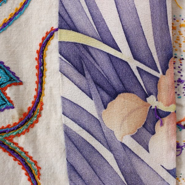 【TAKIYA】 7262『アイヌ民族衣装 チヂリ 』 チキリイミ 刺繍衣 木綿 刺繍 民藝 antique kimono textile 古美術 時代の画像7