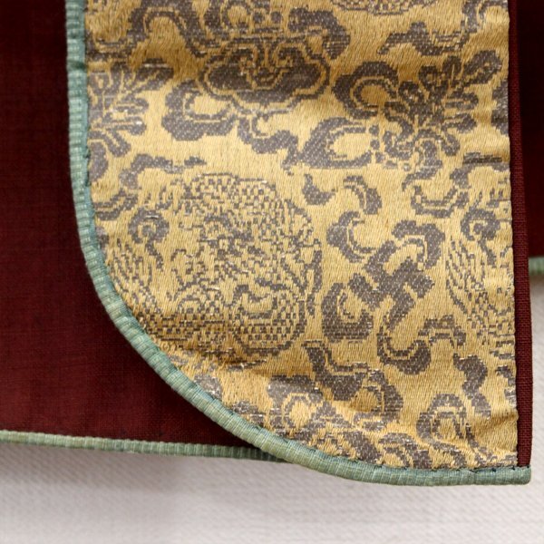 [TAKIYA]7273[a собака . перо тканый ] подбородок Pao li раса костюм вышивка .. Hokkaido antique kimono textile старый изобразительное искусство времена 