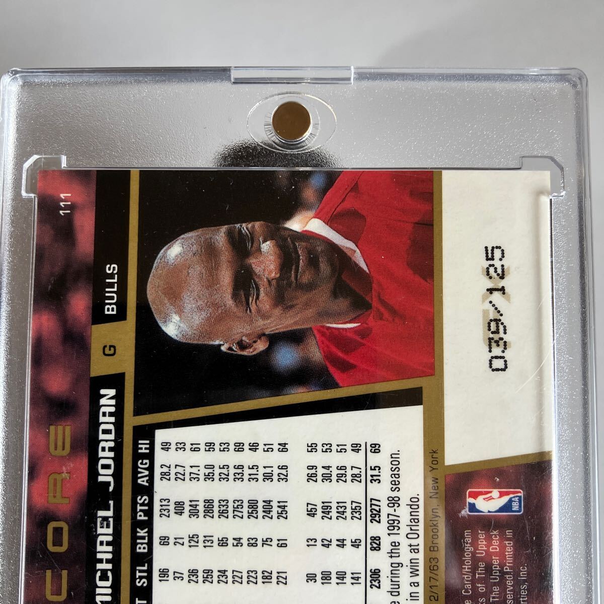 ★ MICHAEL JORDAN ★ 1998-99 UPPERDECK ENCORE [ F/X GOLD /125 ] ★ ジョーダンの画像4