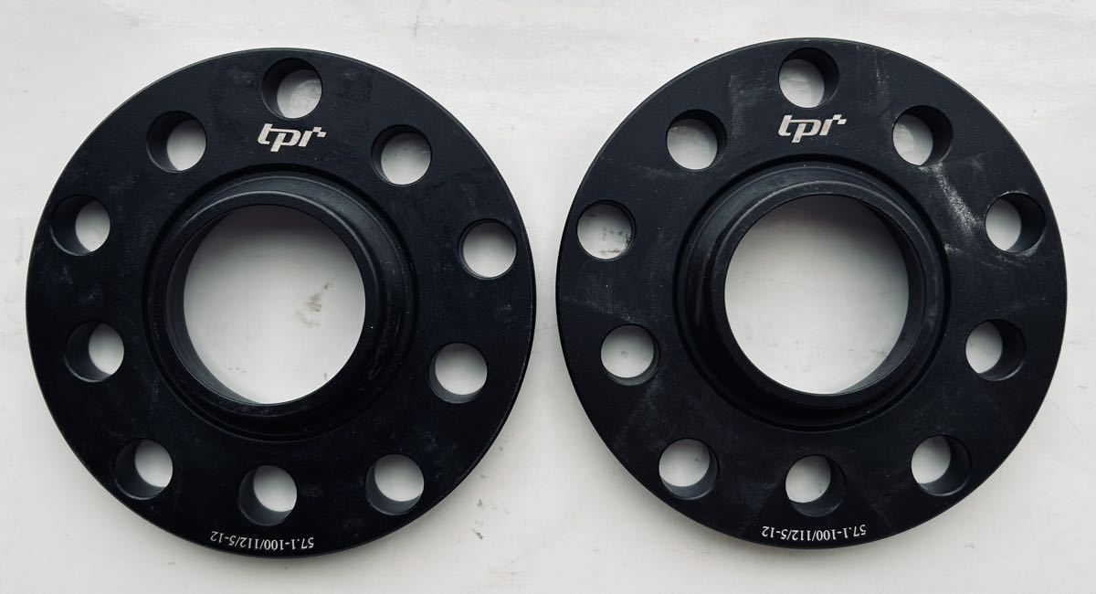 ☆ TPI 鍛造 ホイール スペーサー 12mm 2枚 100/112-5H φ57.1 フォルクスワーゲン VW ゴルフ 5 6 7 7.5 8_画像1