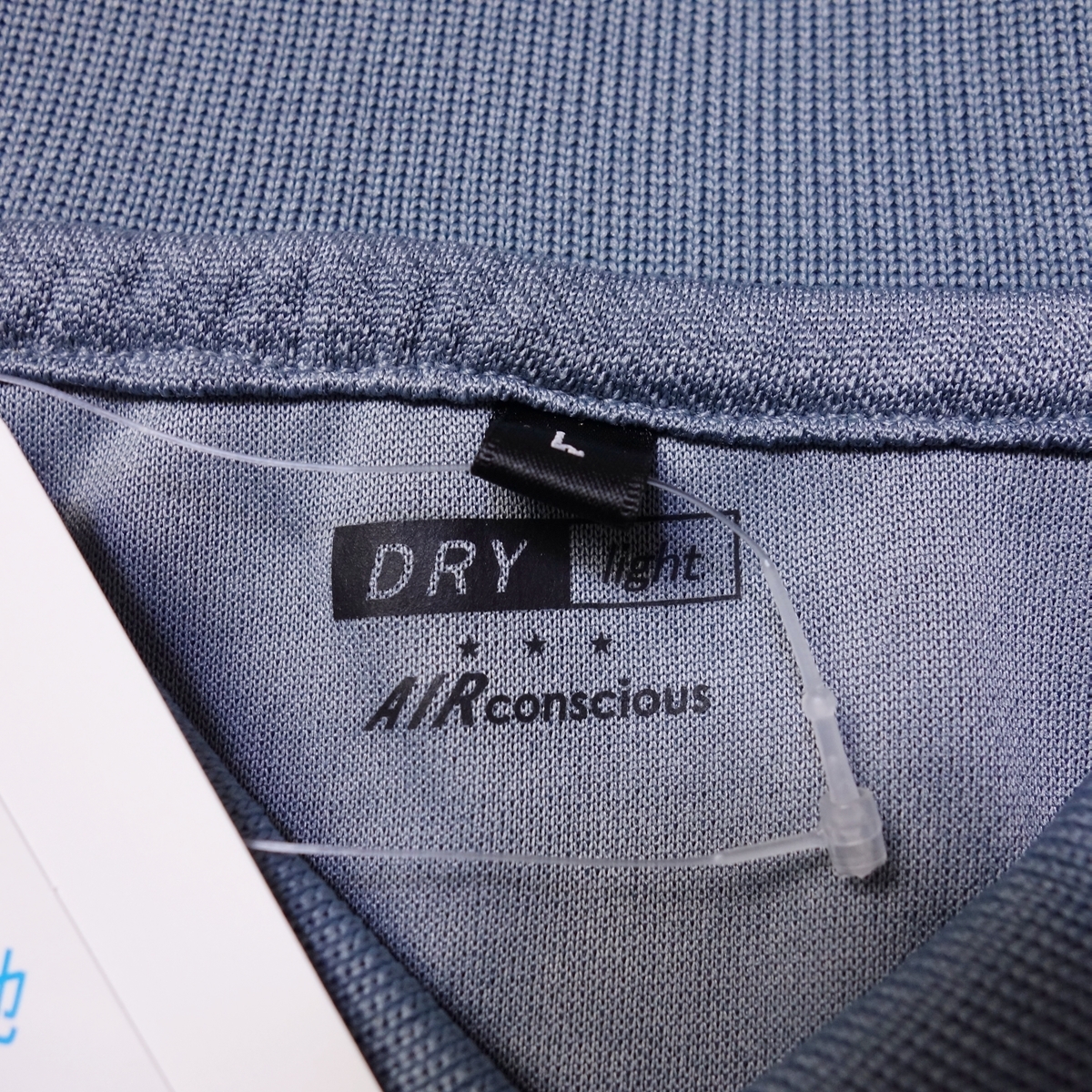 Lサイズ 半袖ポロシャツ メンズ AIR conscious 未使用 古着 グレー MH7