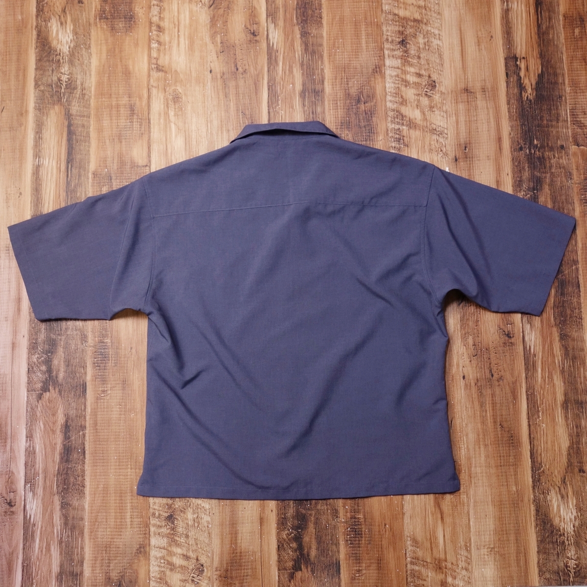 Mサイズ 5分袖オーバーサイズオープンカラーシャツ ジーユー メンズ GU 古着 LX49_画像9