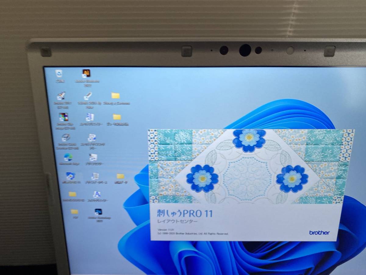 刺繍ミシン用ノートPC Panasonic CF-SV7 Corei5-8250U メモリ8G　SSD256G 刺繍プロ11 Embird2017 イラストレーター フォトショップ office_画像3