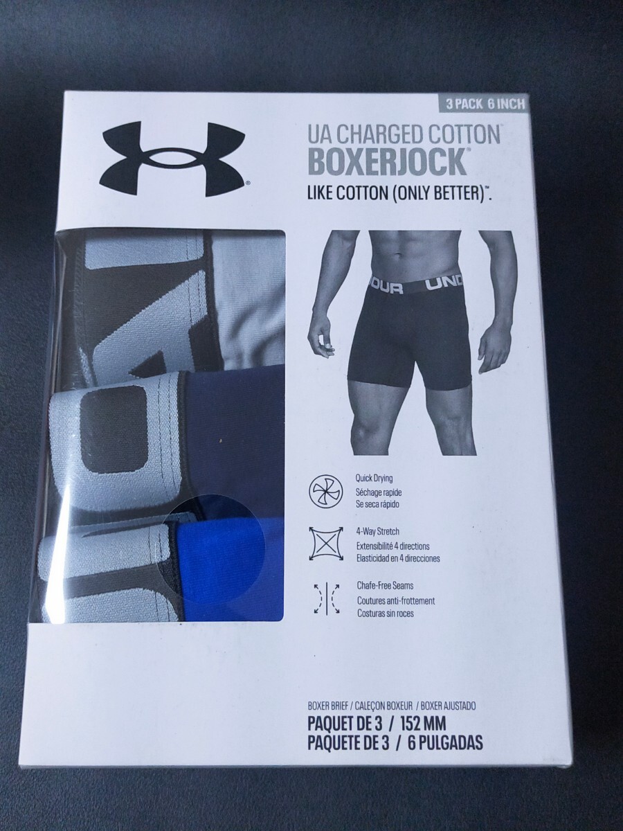 MDサイズ 即決！送料無料！【３枚組】UNDER ARMOUR アンダーアーマー ボクサーブリーフ　ボクサーパンツ パンツ 