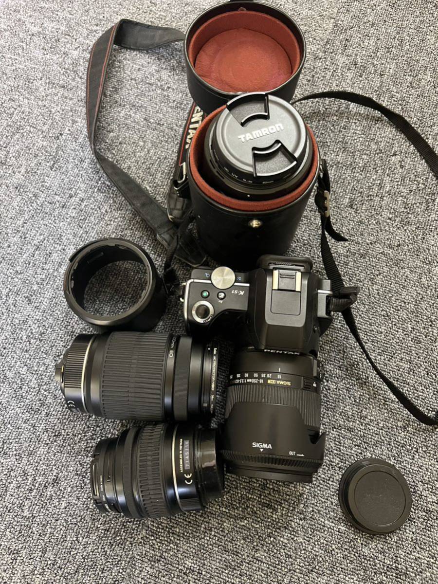 PENTAX K-S1 デジタル一眼カメラ レンズ おまとめセット 通電確認済み _画像1