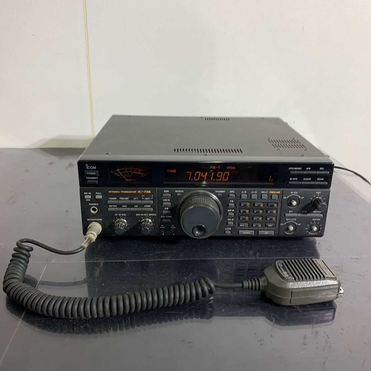 EL016.型番：IC-736.ICOM 無線機 .アイコム トランシーバー .ジャンク.0228_画像2