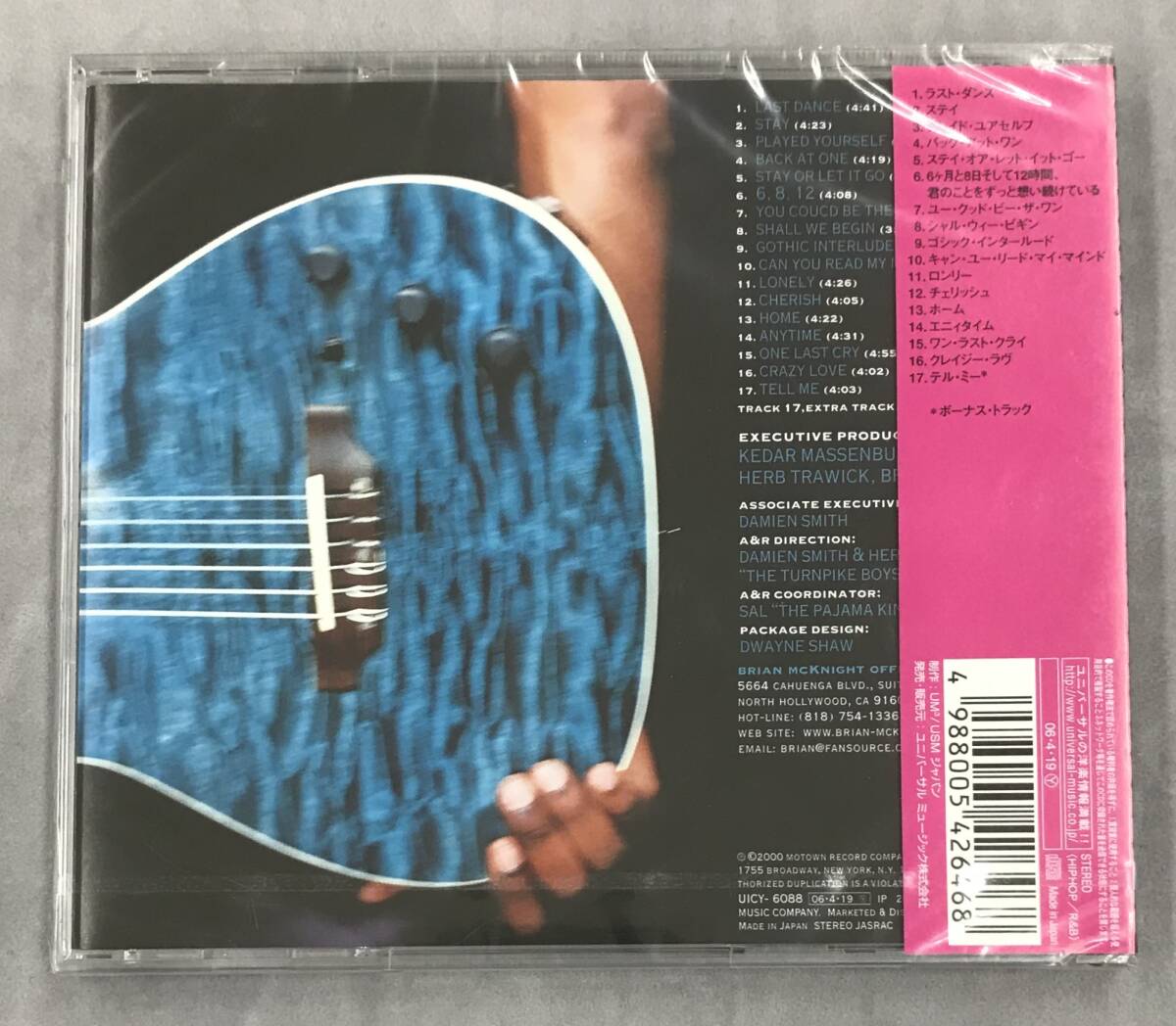 新品未開封CD☆ブライアン・マックナイト.。バック・アット・ワン・アンド・モア（2007/03/07）/＜UICY6088＞：_画像2