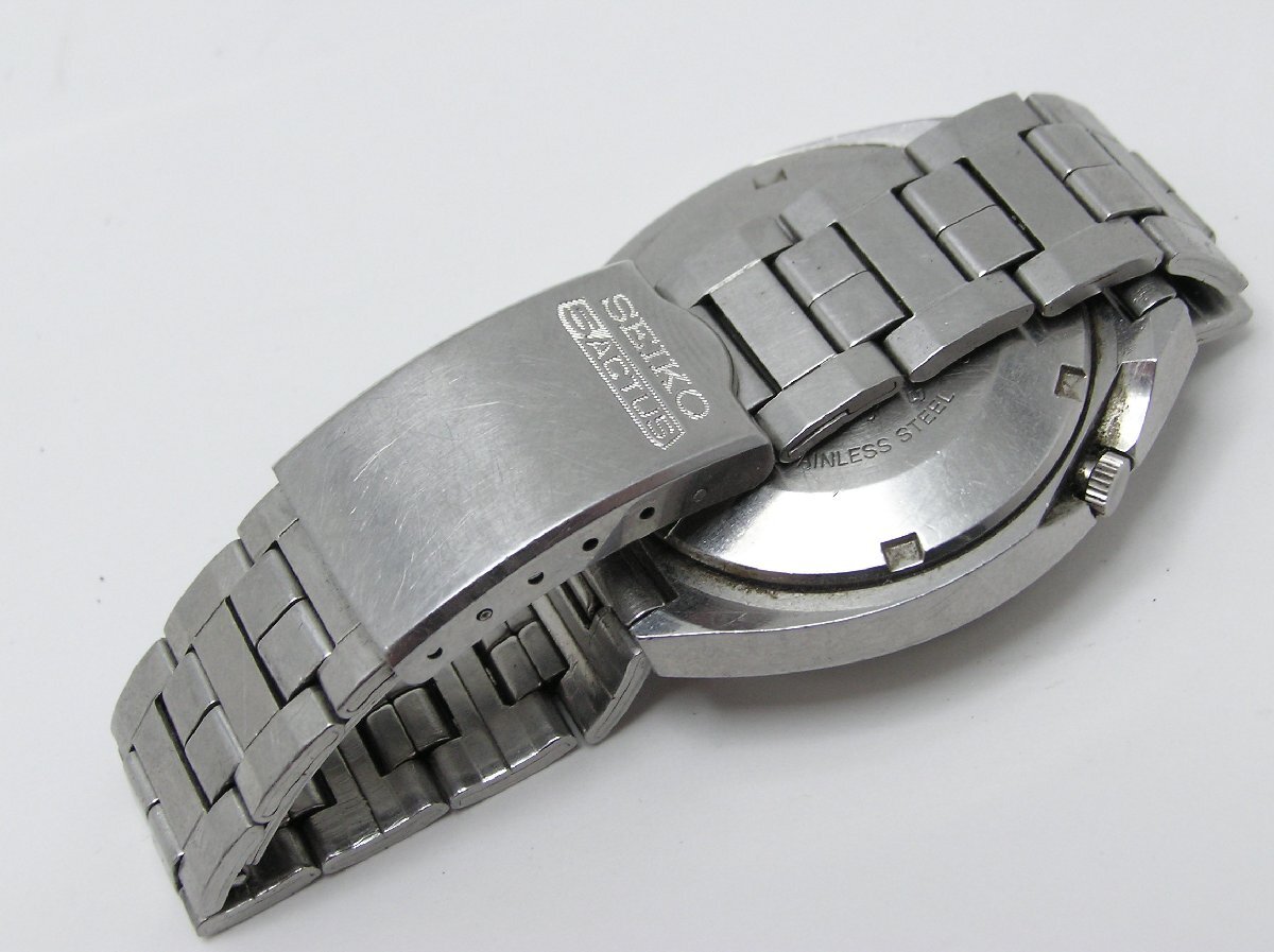 ★ハローカメラ★ 9856 セイコー SEIKO 5ACTUS SS 23JEWELS 自動巻き 腕時計 動作品 6106-7980 デイデイト 1円スタート_画像3