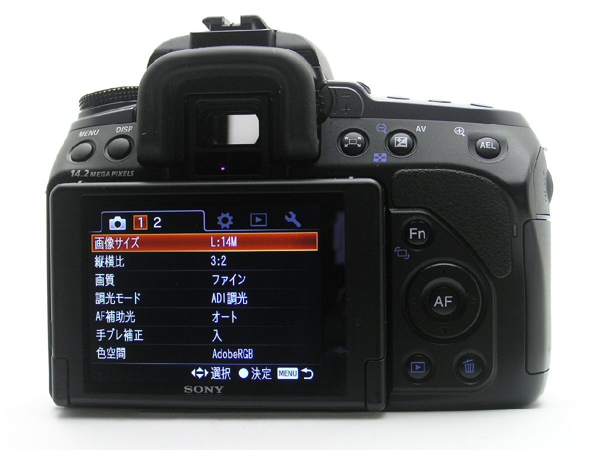 ★ハローカメラ★9834 SONY α 550 Body ( No. 0011785 ) 1420万画素 【本体とバッテリーのみ】 動作品 現状 1円スタート 即決有り_画像4