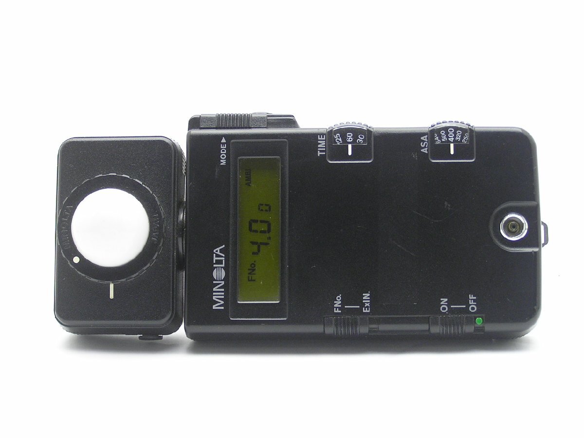 ★ハローカメラ★9936 露出計 MINOLTA FLASH METER III Case付 難有動作品 現状 1円スタート 即決有りの画像3