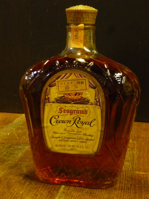  Special class [ Crown Royal ru] 1965 year paper .55 year former times old pattern 80PROOF 750ML 25.4Fl.OZ Seagram\'s Crown Royal Fine Deluxe. cost CRR-196-0319-A