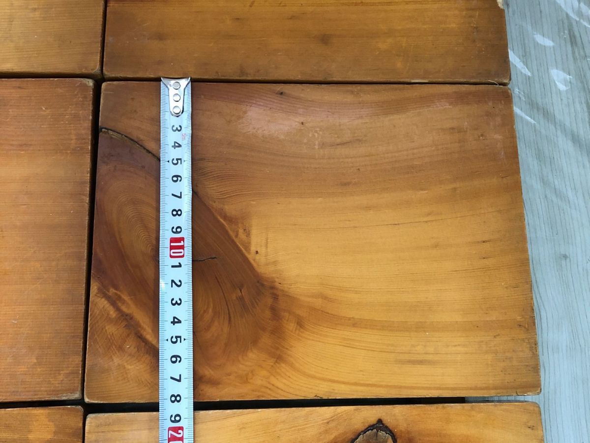 3-▲6点+小1点 木製 寿司下駄 板 盛り皿 お刺身 盛台 握り すしげた 中古 現状品 欠け・割れ・スレ有 約24×18×5.5cm 小約21×15×5.5cmの画像7