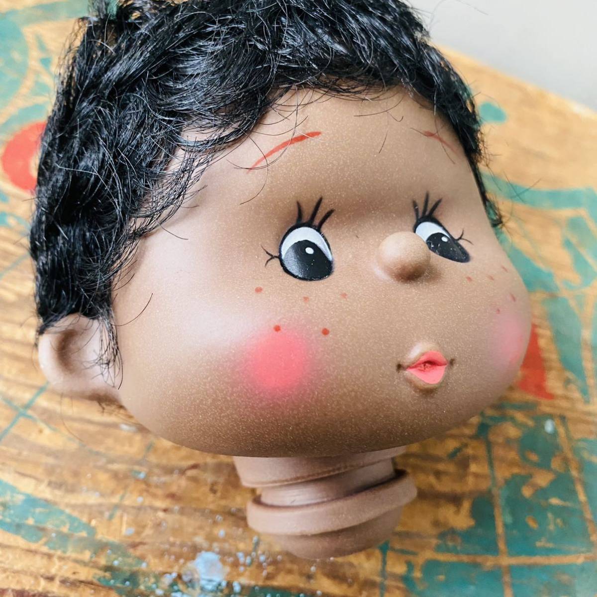 【vintage】doll head 黒人 ドールヘッド_画像6
