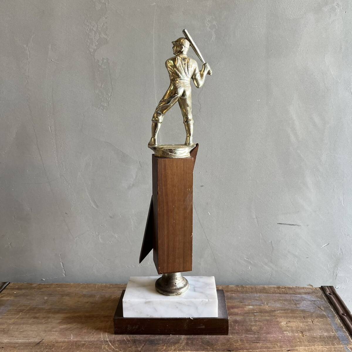 【1968s USA vintage】BASEBALL TROPHY トロフィー　アメリカ　ビンテージ_画像3