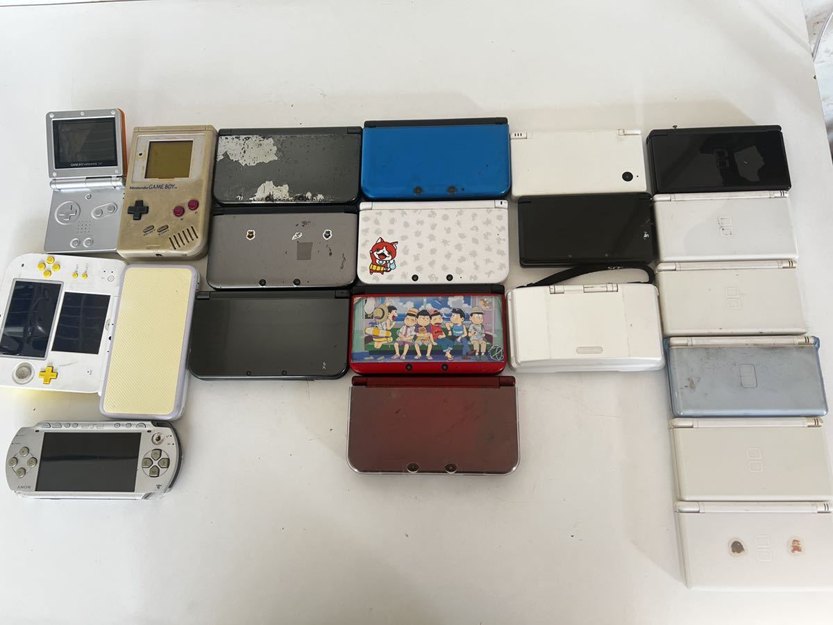 AK7796●任天堂　ニンテンドー　NINTENDO 3DS LL/3DS/DS/DS lite/PSP1000/GAME BOYなど大量 まとめ 21台セット ジャンク品_画像1