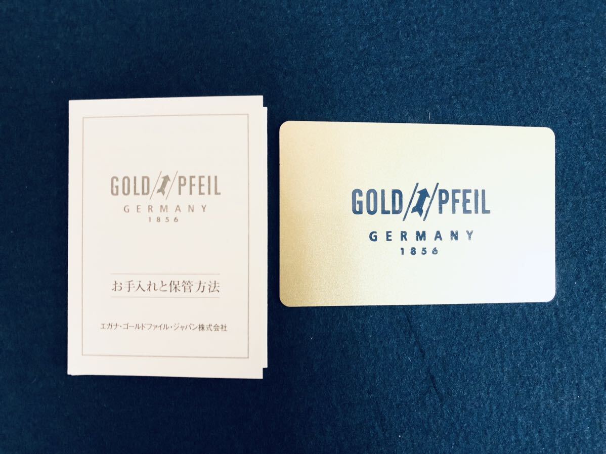  GOLD PFEIL ゴールドファイル OXFORD オックスフォード カードケース パスケース 本革 牛革 レザー 未使用 保管品_画像8