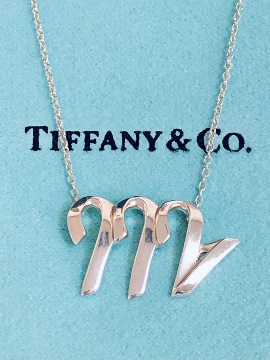 Tiffany ティファニー ネックレス 星座 さそり座 SV925 イニシャルM 中古 保管品 現状品_画像1