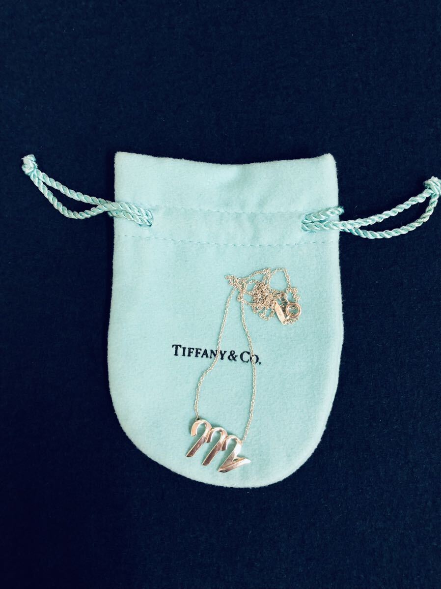 Tiffany ティファニー ネックレス 星座 さそり座 SV925 イニシャルM 中古 保管品 現状品_画像9