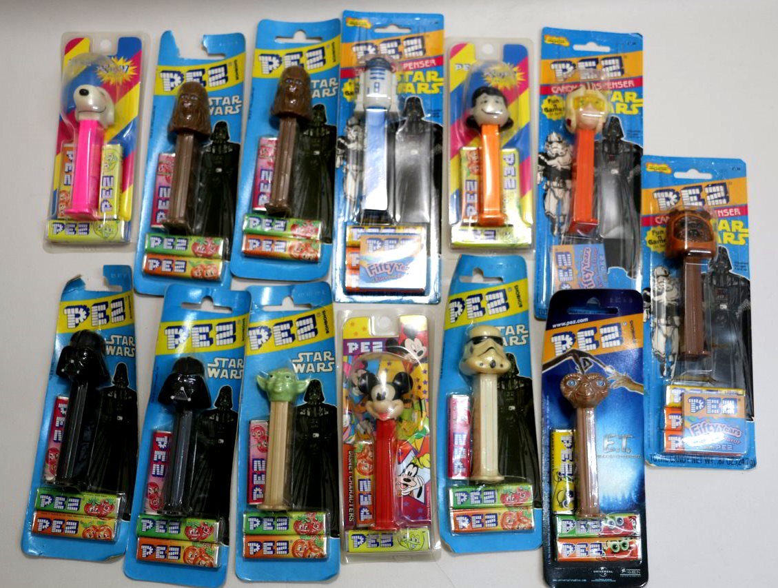 1円～ 【PEZ】 未開封品 ペッツ 13品 ミッキーマウス スターウォーズ など キャンディディスペンサー　 　_画像1