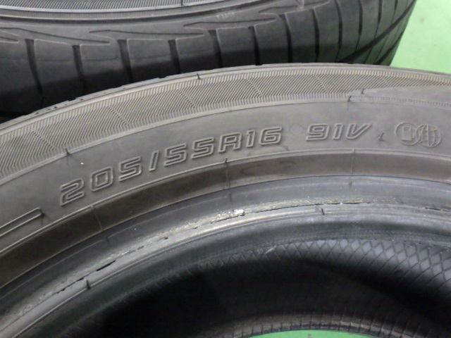 DUNLOP LEMANSⅤ 205/55R16 91V タイヤ2本 22年 6.4mm ルマン5 【管理番号 9135 RB6-301】中古【大型商品】の画像4